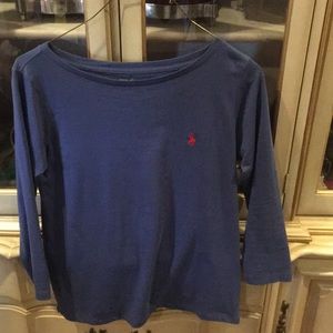 blue ralph lauren long sleeve tee